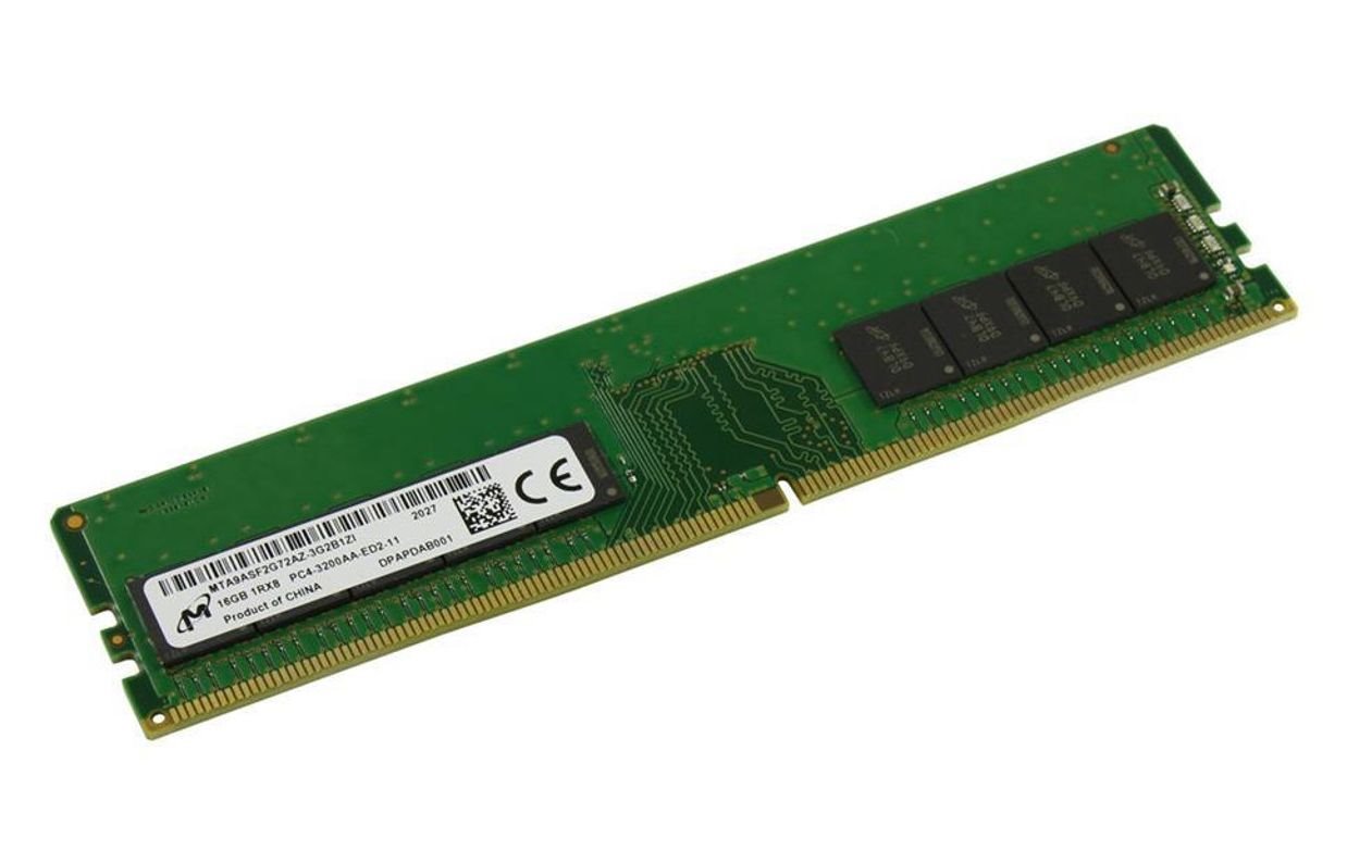 Micron DDR4 ECC UDIMM 16GB 1Rx8 3200 CL22 (Single Pack)