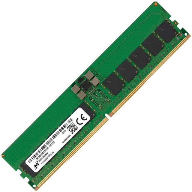Micron DDR5 RDIMM 32GB 1Rx4 4800 CL40 (Single Pack)