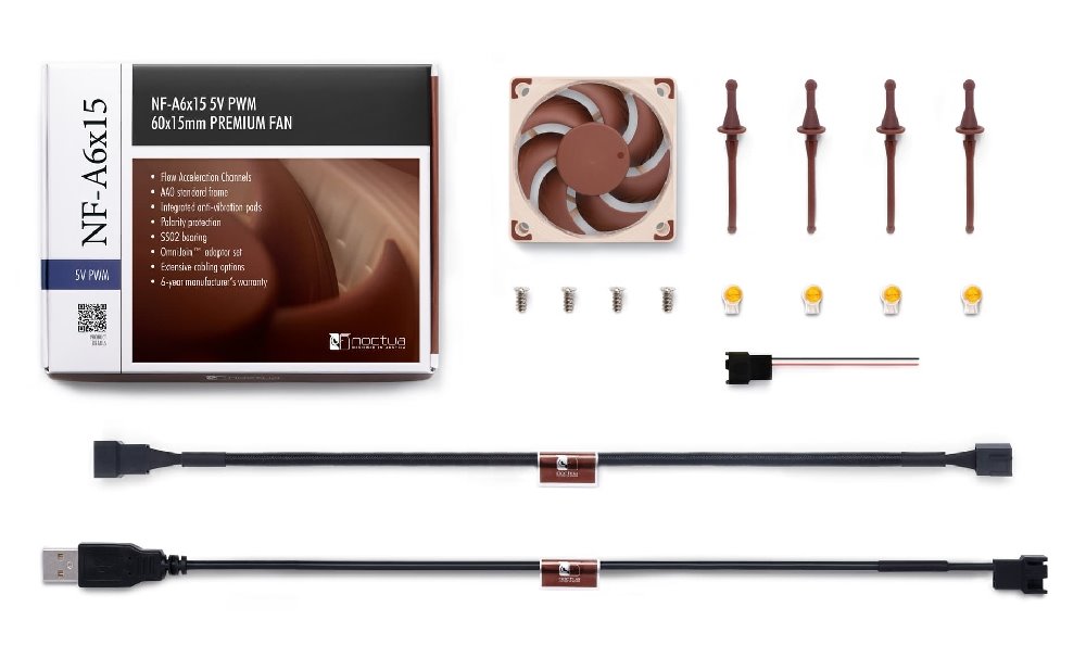 Noctua ventilátor NF-A6x15 5V PWM