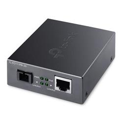 Omada 10/100 Mbps RJ45 to 100 Mbps Single-mode SC WDM Bi-Directional Fiber Converter With 1-Port PoE PORT: 1× 100Mbps SC