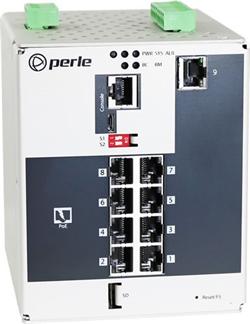 PERLE IDS-509PP8 Industrial Managed PoE Switch