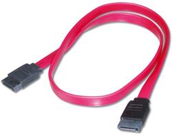 PremiumCord 1,0m datový kabel SATA 1.5/3.0 GBit/s červený