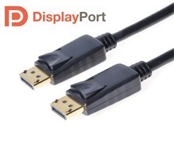 PremiumCord DisplayPort 1.2 přípojný kabel M/M, zlacené konektory, 0,5m