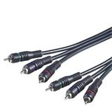 PremiumCord Kabel 3x CINCH-3x CINCH M/M 5m HQ