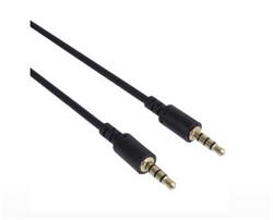 PremiumCord Kabel Jack 3.5mm 4 pinový M/M 1,5m pro Apple iPhone, iPad, iPod