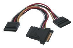 PremiumCord Napájecí Y kabel k HDD Serial ATA 3xF/1xM 16cm