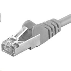 PremiumCord Patch kabel Cat5E S-FTP, AWG 26/7, délka 10m, šedá