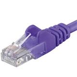 PremiumCord Patch kabel Cat5E UTP, délka 0.25m, fialová