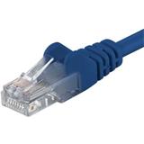 PremiumCord Patch kabel Cat5E UTP, délka 0.25m, modrá