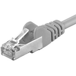 PremiumCord Patch kabel Cat6 FTP, délka 10m, šedá