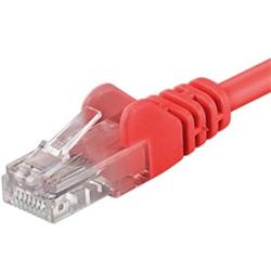 PremiumCord Patch kabel Cat6 UTP, délka 0.25m, červená