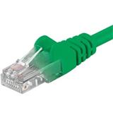 PremiumCord Patch kabel Cat6 UTP, délka 0.25m, zelená