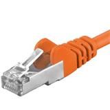 PremiumCord Patch kabel Cat6a S-FTP, AWG 26/7, délka 2m, oranžová