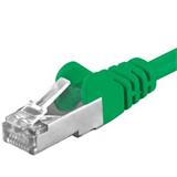 PremiumCord Patch kabel Cat6a S-FTP, AWG 26/7, délka 3m, zelený
