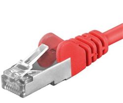 PremiumCord Patch kabel Cat6a S-FTP, AWG 26/7, délka 7m, červená