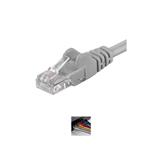 PremiumCord Patch kabel UTP RJ45-RJ45 CAT6 0.5m šedá