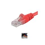 PremiumCord Patch kabel UTP RJ45-RJ45 level 5e 0.5m červená