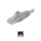 PremiumCord Patch kabel UTP RJ45-RJ45 level 5e 0.5m šedá