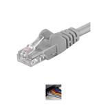 PremiumCord Patch kabel UTP RJ45-RJ45 level 5e 1m šedá