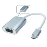 PremiumCord Převodník USB-C na VGA, hliníkové pouzdro, rozlišení FULL HD 1080p