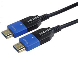 PremiumCord Ultra High Speed HDMI 2.1 optický kabel 8K@60Hz 4K@120Hz 20m zlacený