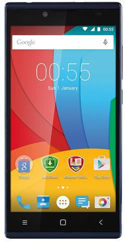 PRESTIGIO Muze A5, 5.0" HD IPS, Dual SIM, Android 5.1, Quad Core 1,2GHz, 1280*720, 8GB ROM,1GB RAM, 8+2Mpx, tmavě modrý