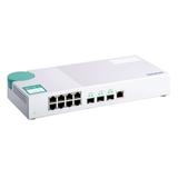 QNAP 1/10G switch QSW-308-1C: 8x 1G port RJ-45 + 3x 10G port (2x SFP+ a 1x kombinované SFP+ / RJ-45)