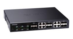 QNAP 10G switch QSW-1208-8C: 12x 10G port SFP+ (4x SFP+ a 8x kombinované SFP+ / RJ-45)
