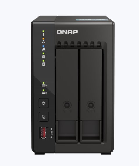 QNAP NAS desktop TS-253E-8G (2,6GHz / 8GB RAM / 2x SATA / 2x HDMI / 2x PCIe / 2x2,5GbE / 2xUSB 2.0 / 2xUSB 3.2)