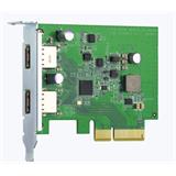 QNAP Rozšiřující karta PCIe Gen2 x2, USB 3.2 10Gb/s, nízky profil