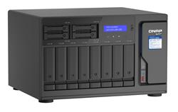 QNAP TVS-h1288X-W1250-16G (Xeon 3,3GHz, ZFS, 16GB ECC RAM, 8x 3,5"+ 4x 2,5", 2x M.2 NVMe, 4x 2,5GbE)