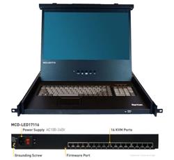 Raritan 17" LCD šuflík + KVM 16-port, 1 user