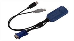 Raritan Enhanced USB CIM for virtual media (BIOS access), absolute mouse synchronization, tiering and Smart Card/CAC use