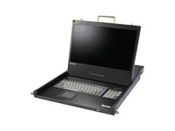 Raritan LCD IP KVM switch, 16-port, Java-free, 1 remote / 1 local user, virtual media