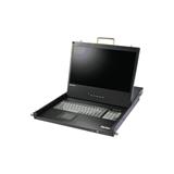 Raritan LCD IP KVM switch, 8-port, Java-free, 1 remote / 1 local user, virtual media