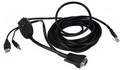 Raritan LCD+KVM kábel pre VGA, USB a Audio, 6 m