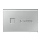 Samsung externí SSD 500GB T7 Touch USB 3.2 Gen2 (prenosová rychlost až 1050MB/s) stříbrný