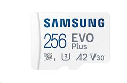 Samsung paměťová karta 256GB EVO Plus micro SDXC V3 TLC U3 (čtení až 130MB/s) + SD adaptér