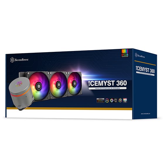SilverStone IceMyst 360 - 360mm Prémiový AIO vodní chladič, RGB, Intel/AMD kompatibilní