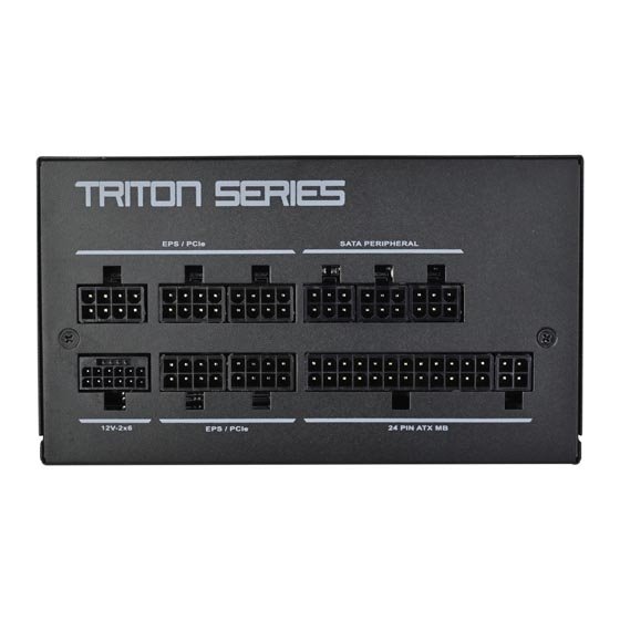 SilverStone Triton TR850R-GM, ATX 3.1, modulární, Cybenetics Gold, 850W, černý