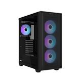 Skříň ASUS AP33 PLUS TG ARGB, Black