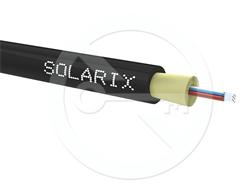 Solarix DROP1000 kabel 8vl 9/125, 3,7mm LSOH Eca černý 500m SXKO-DROP-8-OS-LSOH
