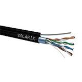 Solarix instalační kabel CAT5E FTP PE Fca samonosný 305m/cívka SXKD-5E-FTP-PE-SAM