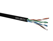 Solarix instalační kabel CAT5E UTP PE Fca venkovní 100m/box SXKD-5E-UTP-PE