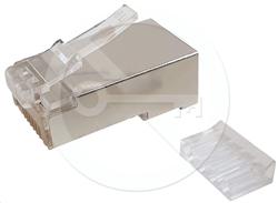 Solarix konektor RJ45 CAT6 STP 8p8c stíněný skládaný na drát KRJS45/6SLD