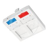 Solarix modul French style 45 x 45mm pro 2 keystony přímý bílý SXF-M-2-45-WH-P
