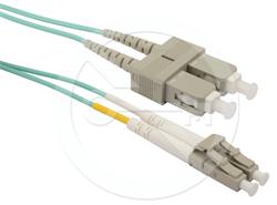 Solarix patch kabel 50/125 LCupc/SCupc MM OM3 2m duplex SXPC-LC/SC-UPC-OM3-2M-D