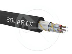 Solarix venkovní kabel MLT 48vl 9/125 PE Fca černý SXKO-MLT-48-OS-PE
