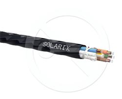 Solarix zafukovací kabel MICRO 96vl 9/125 HDPE Fca černý SXKO-MICRO-96-OS-HDPE