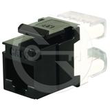 Solarix zařezávací keystone CAT6 UTP RJ45 černý SXKJ-6-UTP-BK